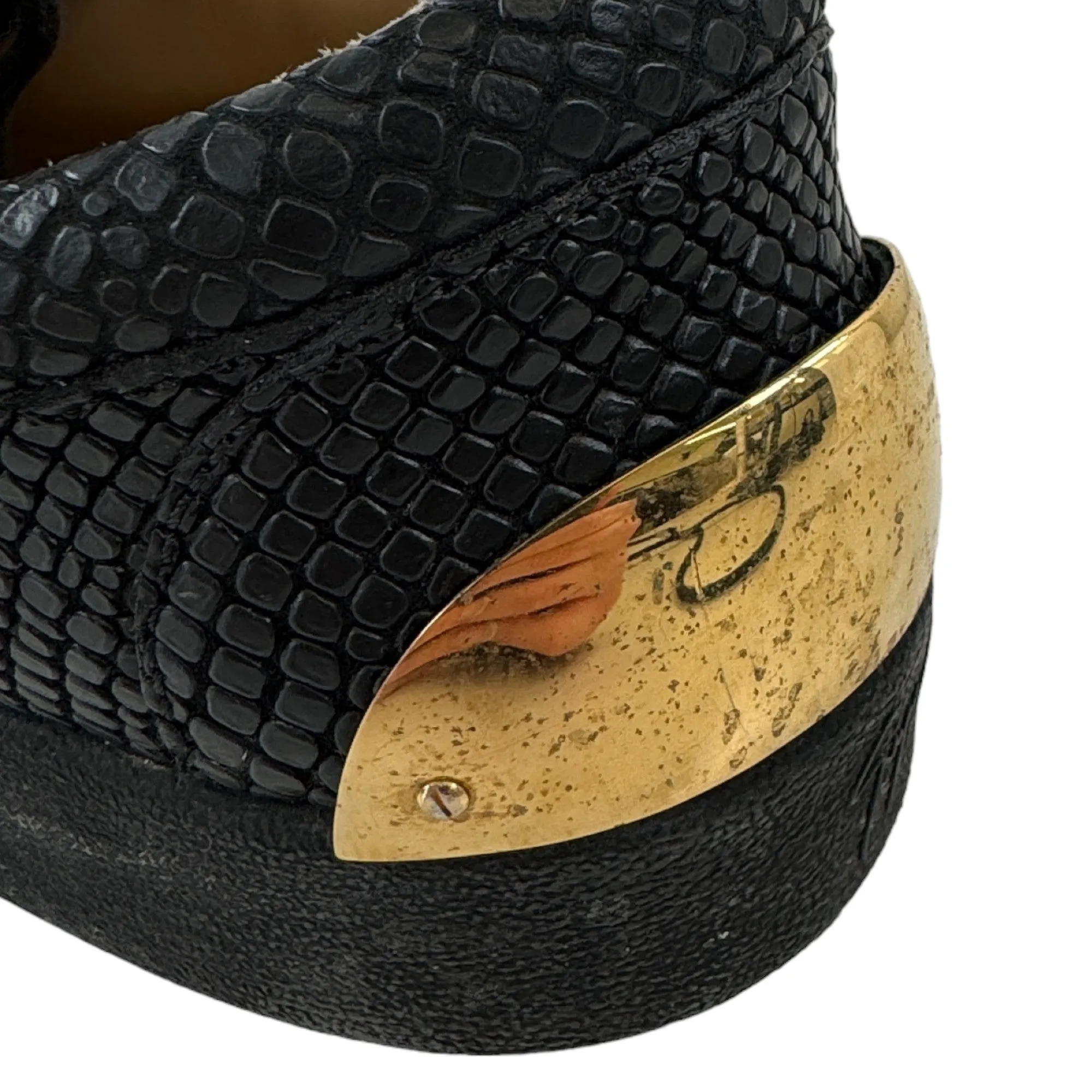 Men's May Ldn Snake Low Trainers Black Size EU 43 / UK 9