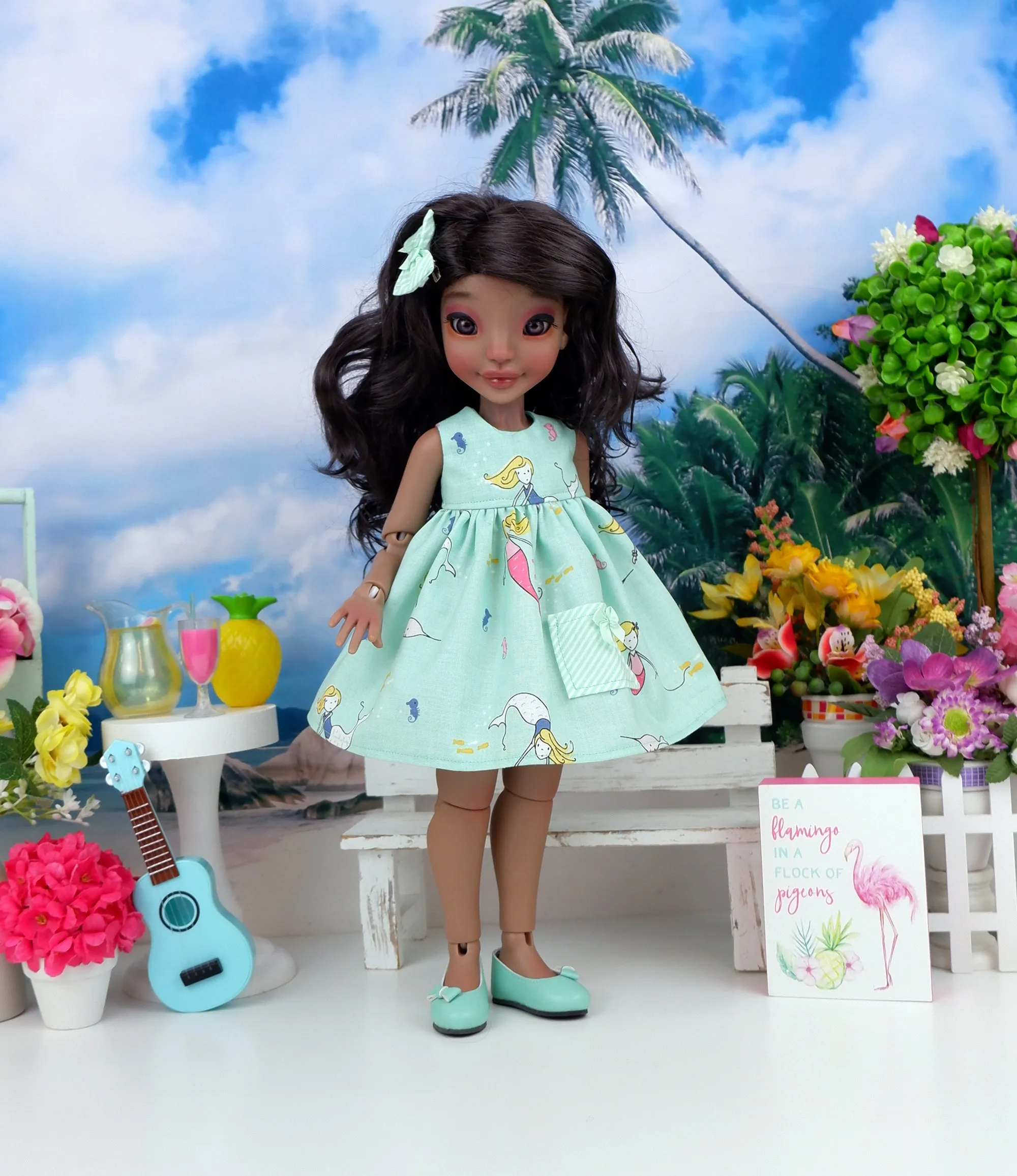 Mermaid Tales - dress with shoes for Ava BJD doll