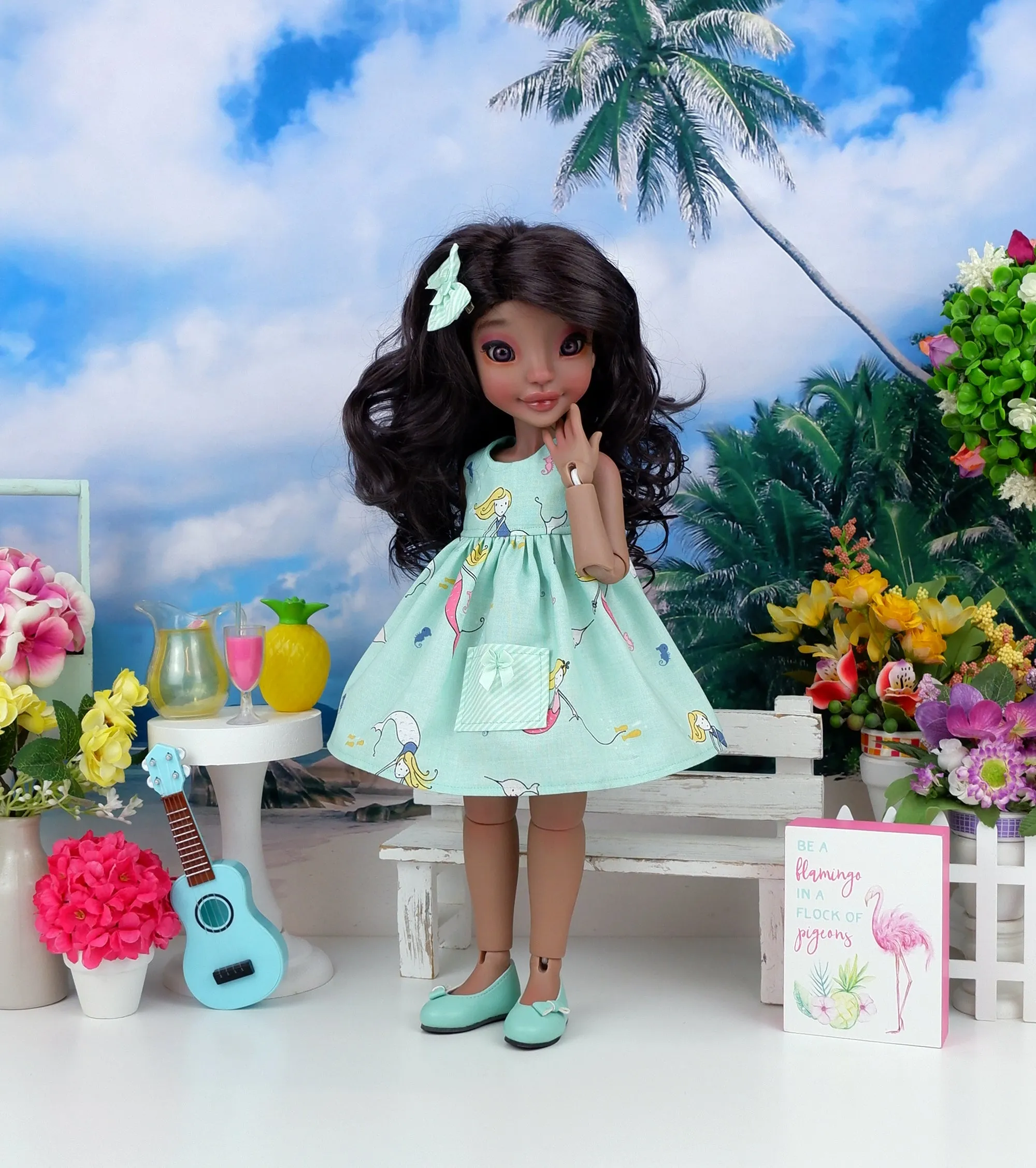 Mermaid Tales - dress with shoes for Ava BJD doll