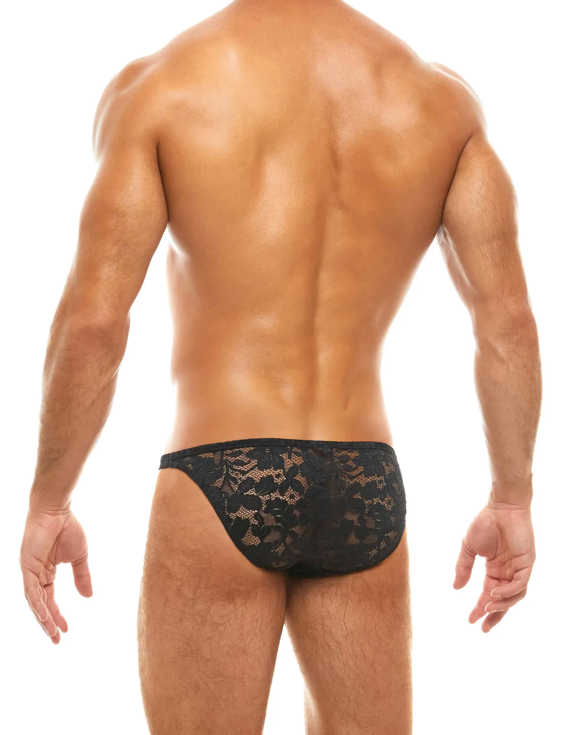 Modus Vivendi Floral Lace Low Cut Brief Black