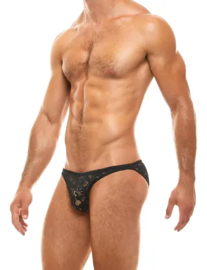 Modus Vivendi Floral Lace Low Cut Brief Black