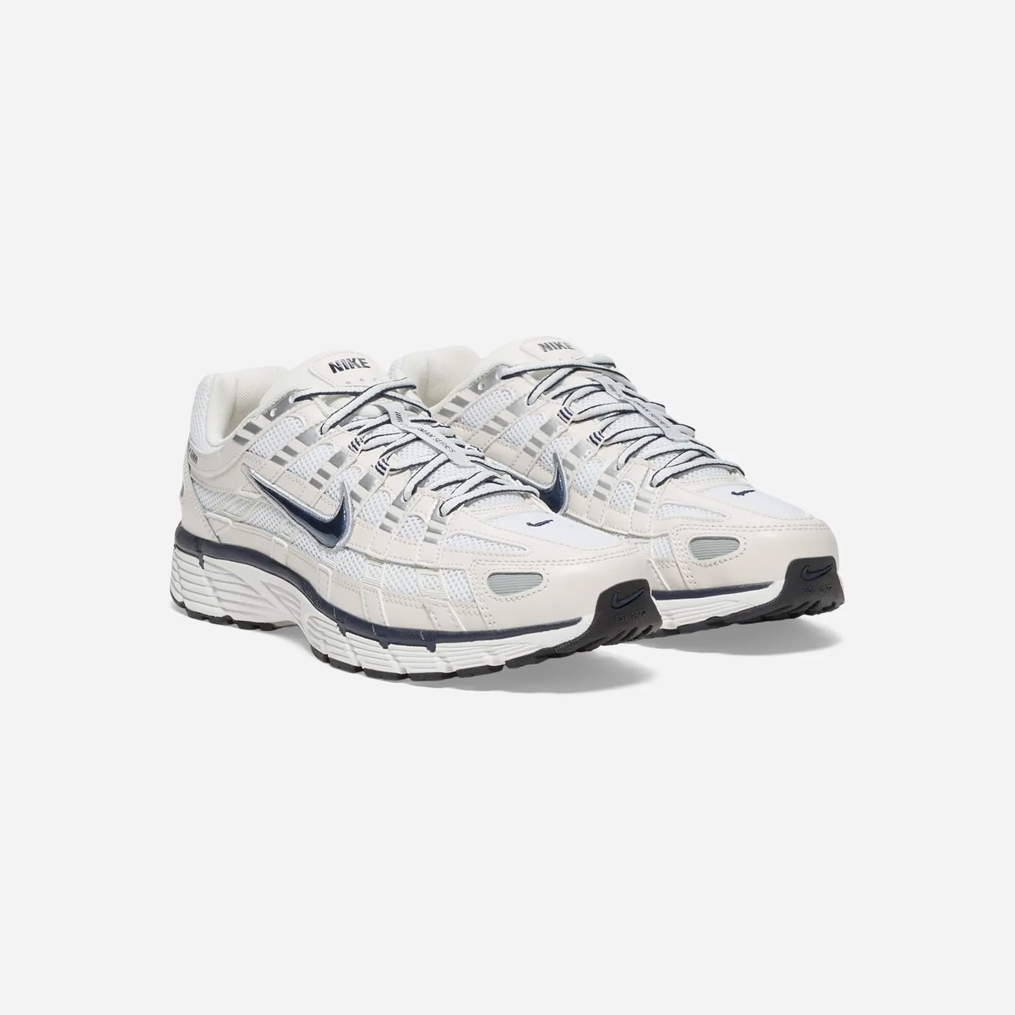 NIKE P-6000 'White Metallic Silver Black'