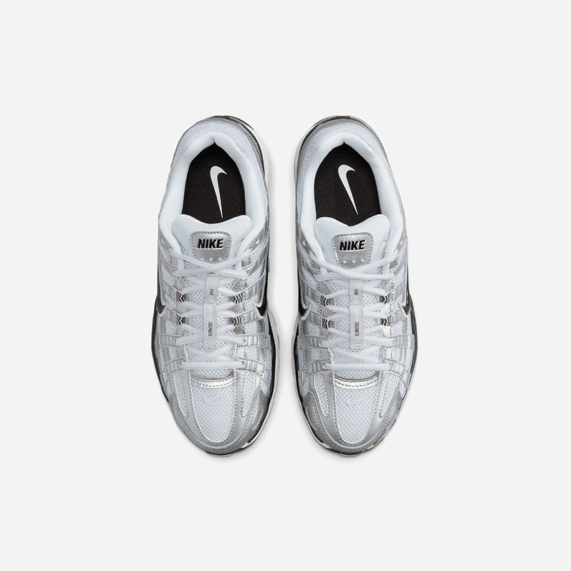 NIKE P-6000 'White Metallic Silver Black'