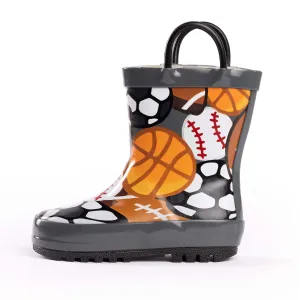 Norty Kids 11-3 Sports Balls Rubber Rain Boot 16489