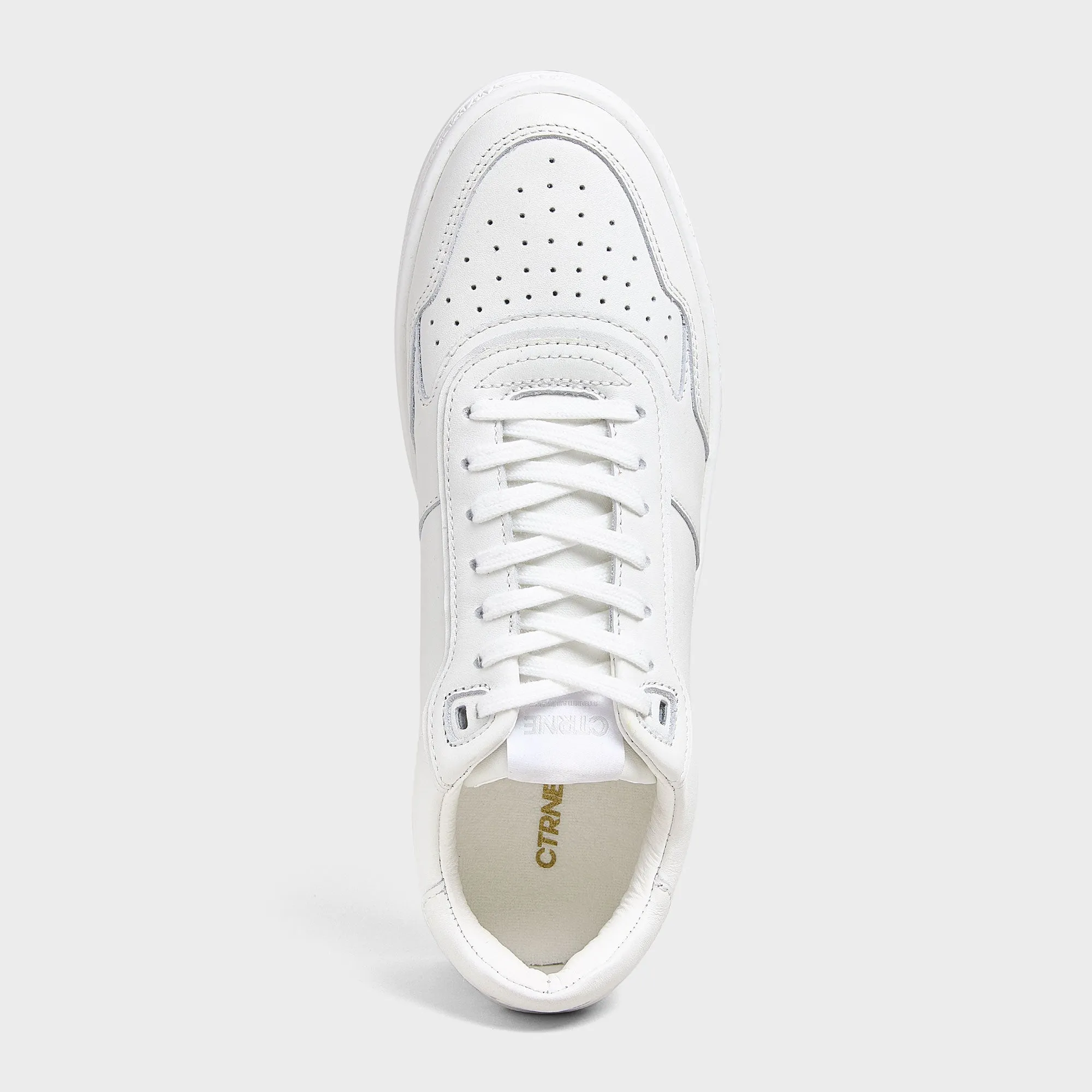Orgonite Manifest Sneaker in White/Leather Ladies