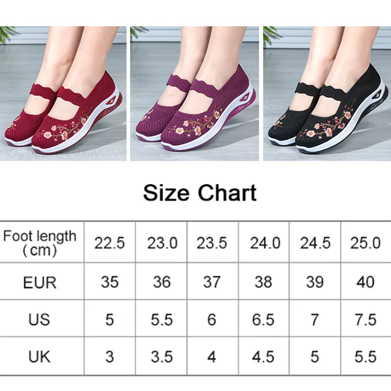 Pousbo Women's Low Cut Knit Flats50% OFF