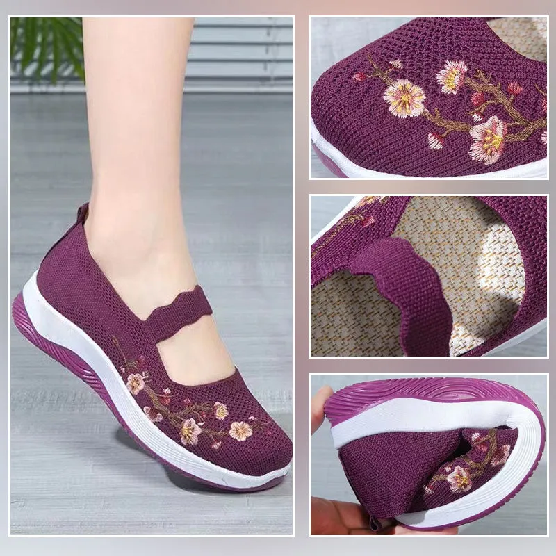 Pousbo Women's Low Cut Knit Flats50% OFF