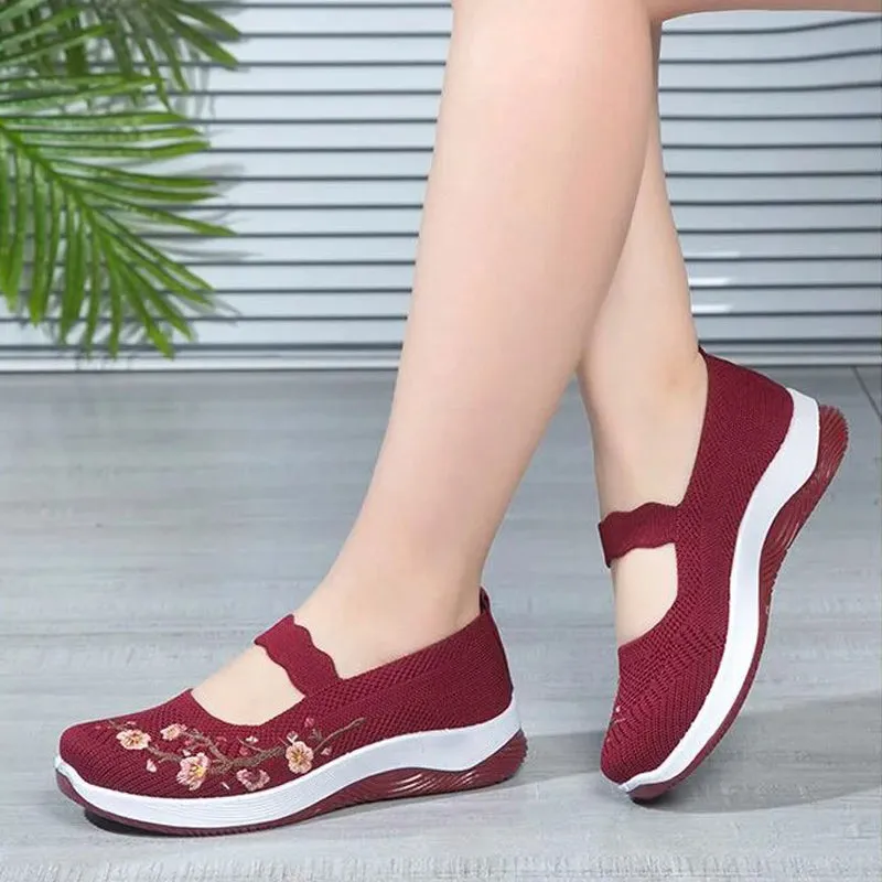 Pousbo Women's Low Cut Knit Flats50% OFF