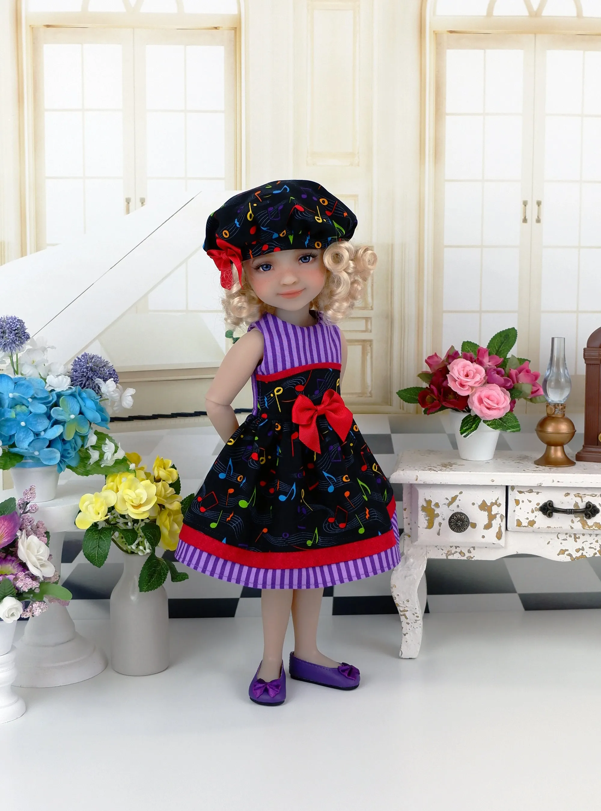 Primary Notes - dress and shoes for Ruby Red Fashion Friends doll