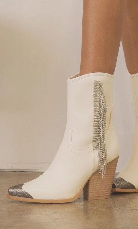 Rhinestone Fringe Boots - ONLINE ONLY