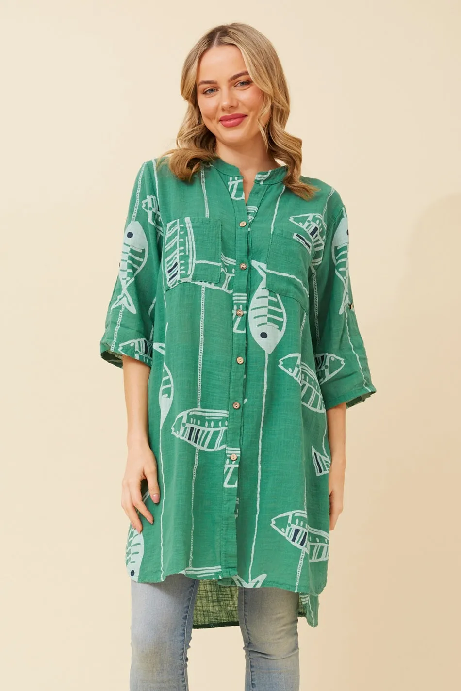 ROBBIE LINEN TUNIC TOP