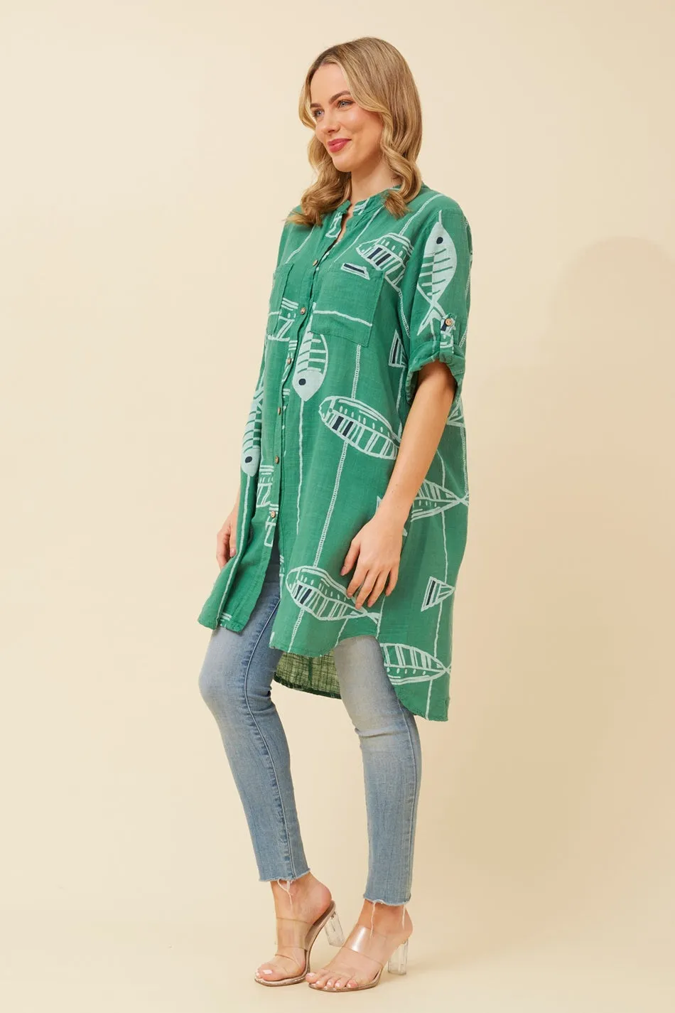 ROBBIE LINEN TUNIC TOP