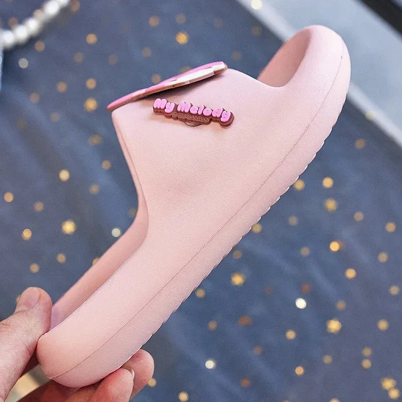 Sanrio Children'S Cartoon Anti-Slip Soft-Soled Slippers Boys And Girls Bathroom Slippers Super Cute Baby Home Casual Shoes