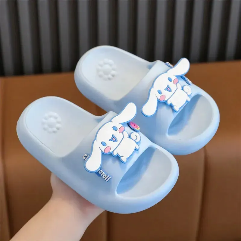 Sanrio Children'S Cartoon Anti-Slip Soft-Soled Slippers Boys And Girls Bathroom Slippers Super Cute Baby Home Casual Shoes
