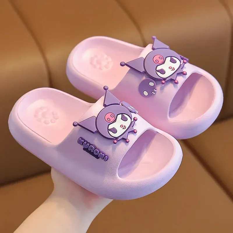 Sanrio Children'S Cartoon Anti-Slip Soft-Soled Slippers Boys And Girls Bathroom Slippers Super Cute Baby Home Casual Shoes