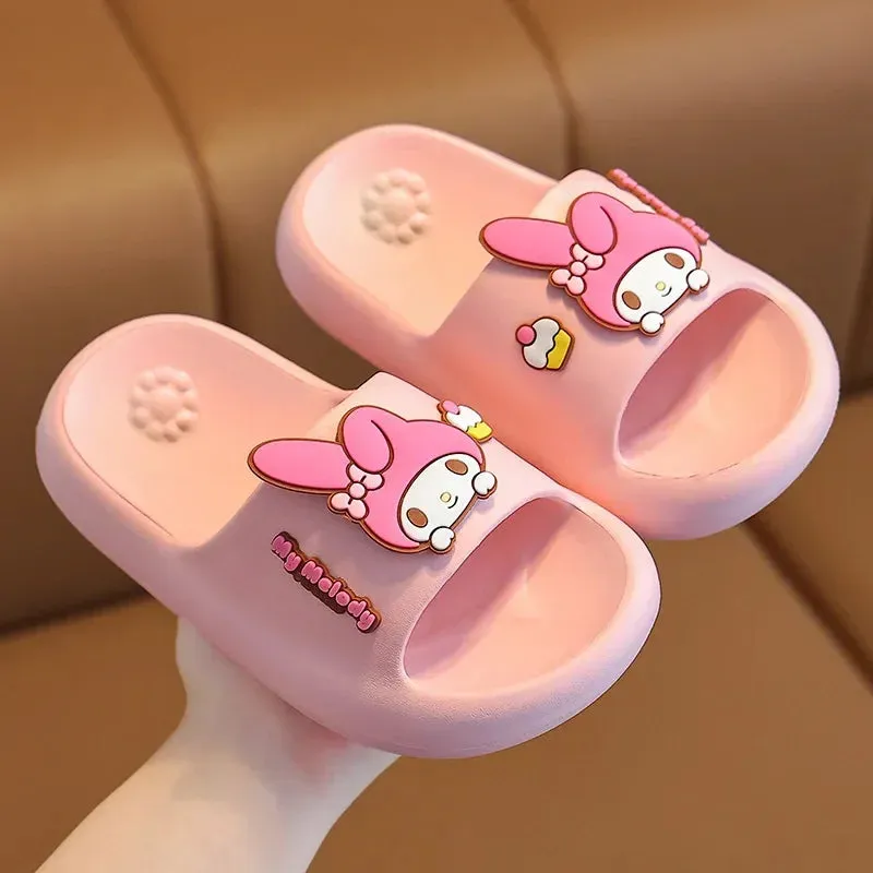 Sanrio Children'S Cartoon Anti-Slip Soft-Soled Slippers Boys And Girls Bathroom Slippers Super Cute Baby Home Casual Shoes
