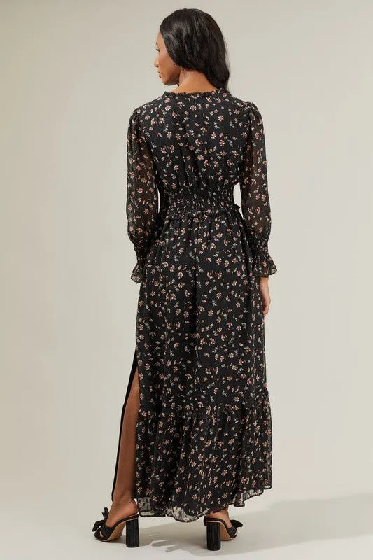Serenity Floral Leandra Ruffle Maxi Dress