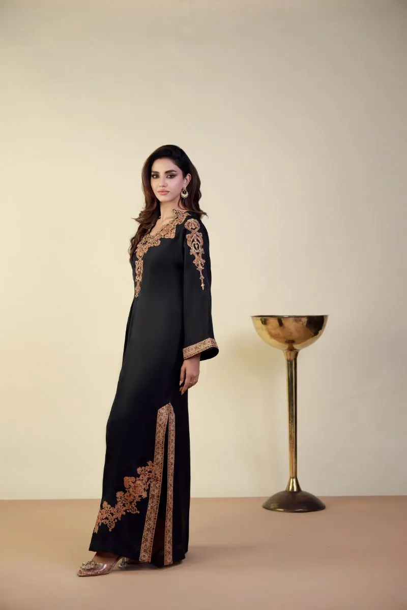 Shamaeel - EE-01 - Black - Raw Silk & Khaddi Silk - 2 Piece