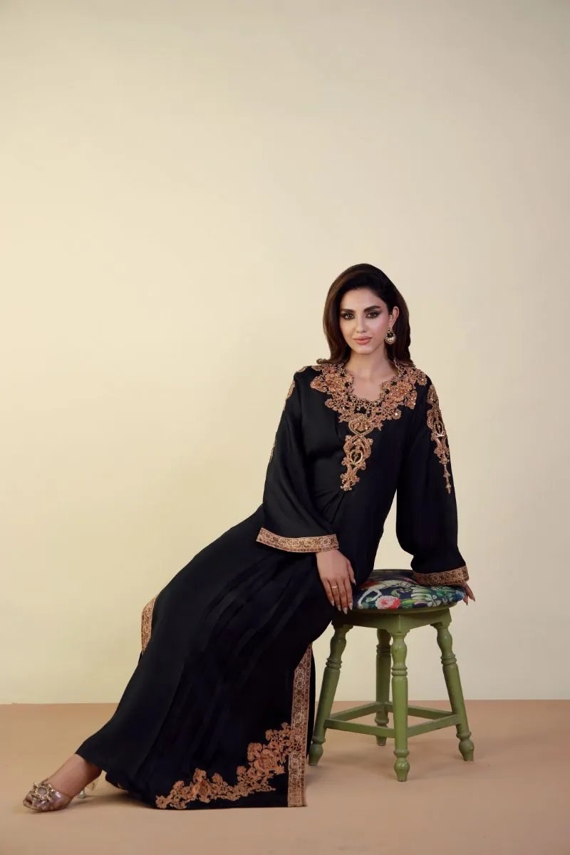 Shamaeel - EE-01 - Black - Raw Silk & Khaddi Silk - 2 Piece