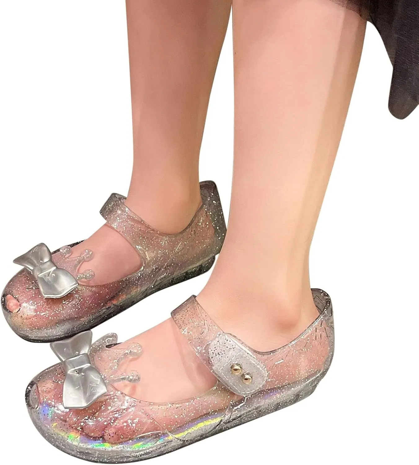 Size 12 Girls Dressing Shoes Girls Shoes Crown Flash Diamond Crystal Soft Sole Non Slip Sandals Jelly Dance Shoes Princess Shoes Toddler Winter Shoes Indoor