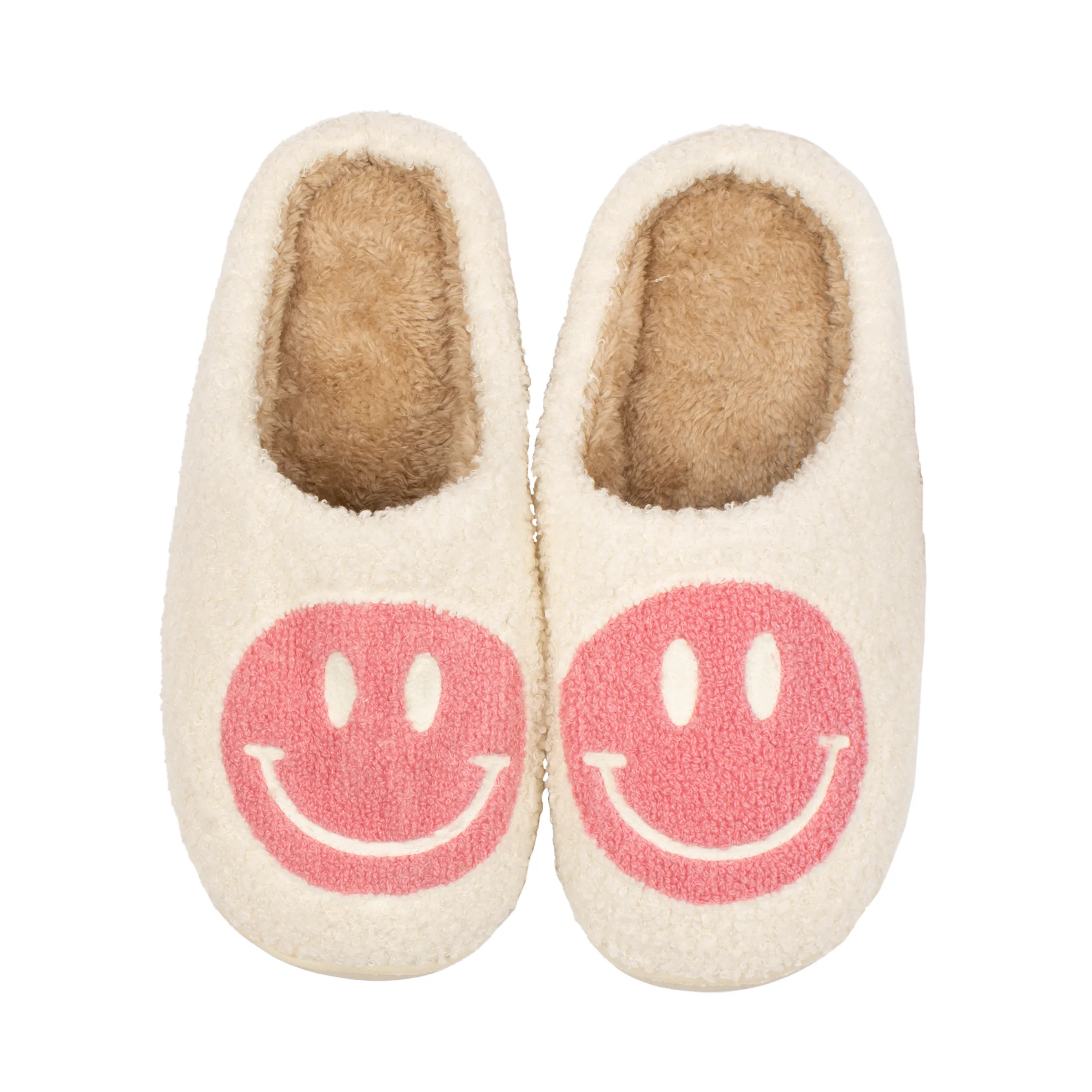 Smiley 3.0 Slippers-Pink/White