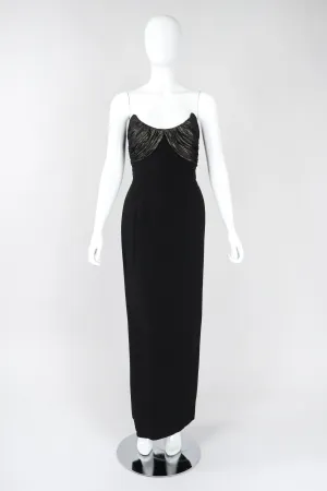 Strapless U-Neck Gown