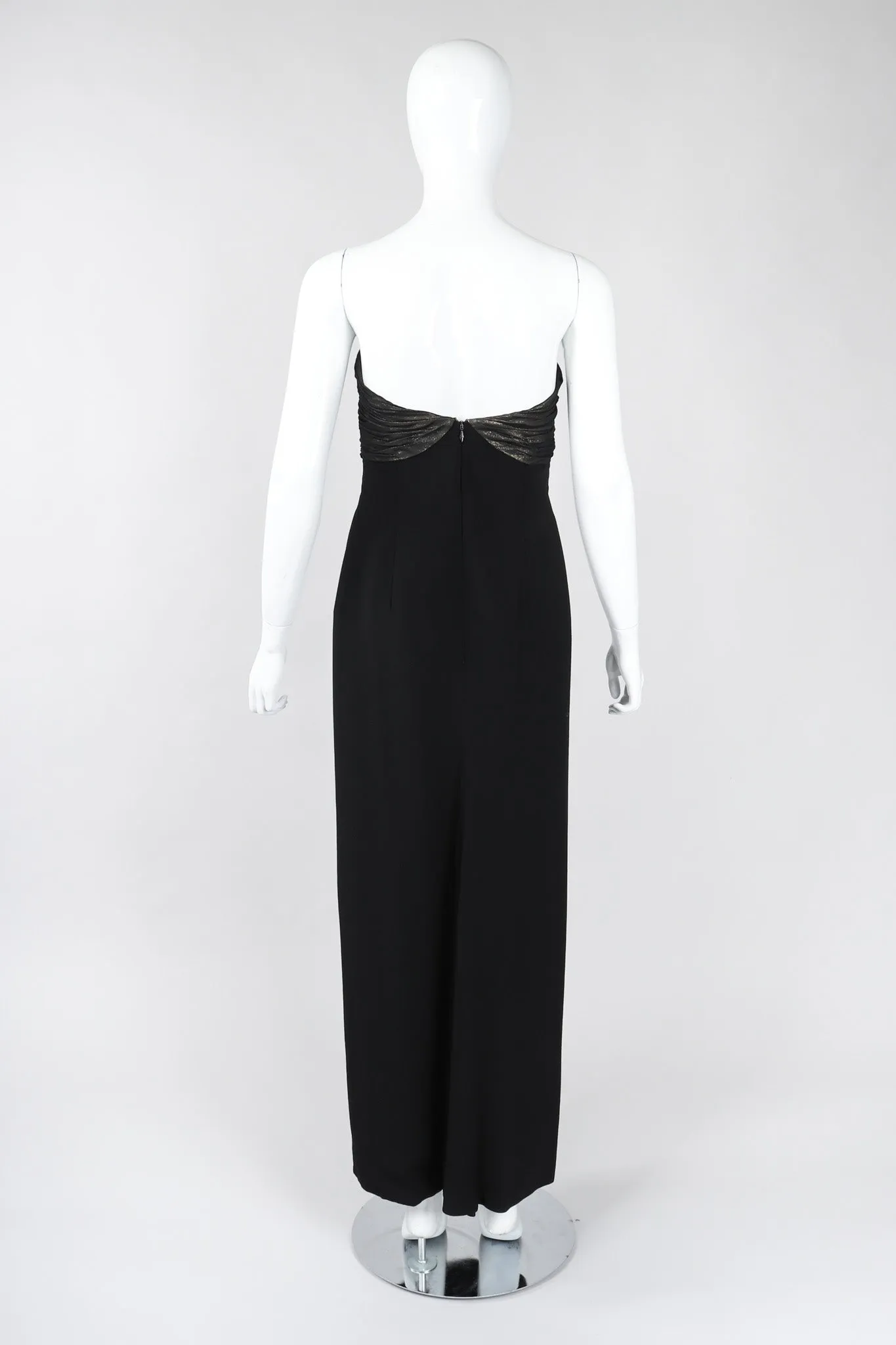 Strapless U-Neck Gown