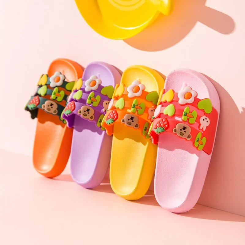 Summer Girl's Slippers with Soft Bottom