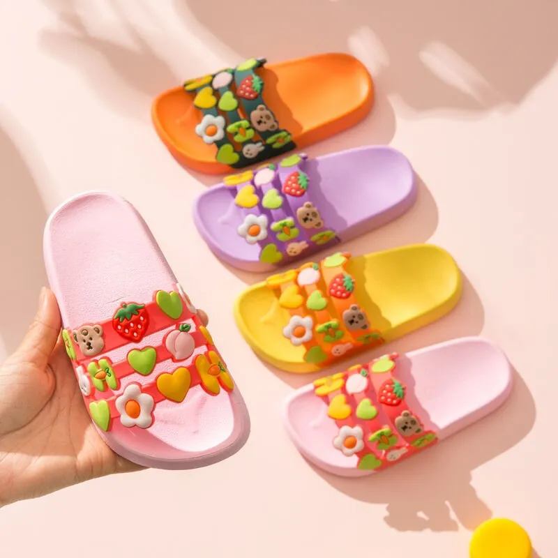 Summer Girl's Slippers with Soft Bottom