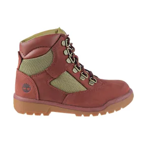 Timberland Little Kids' 6-Inch Field Boots Rust Nubuck