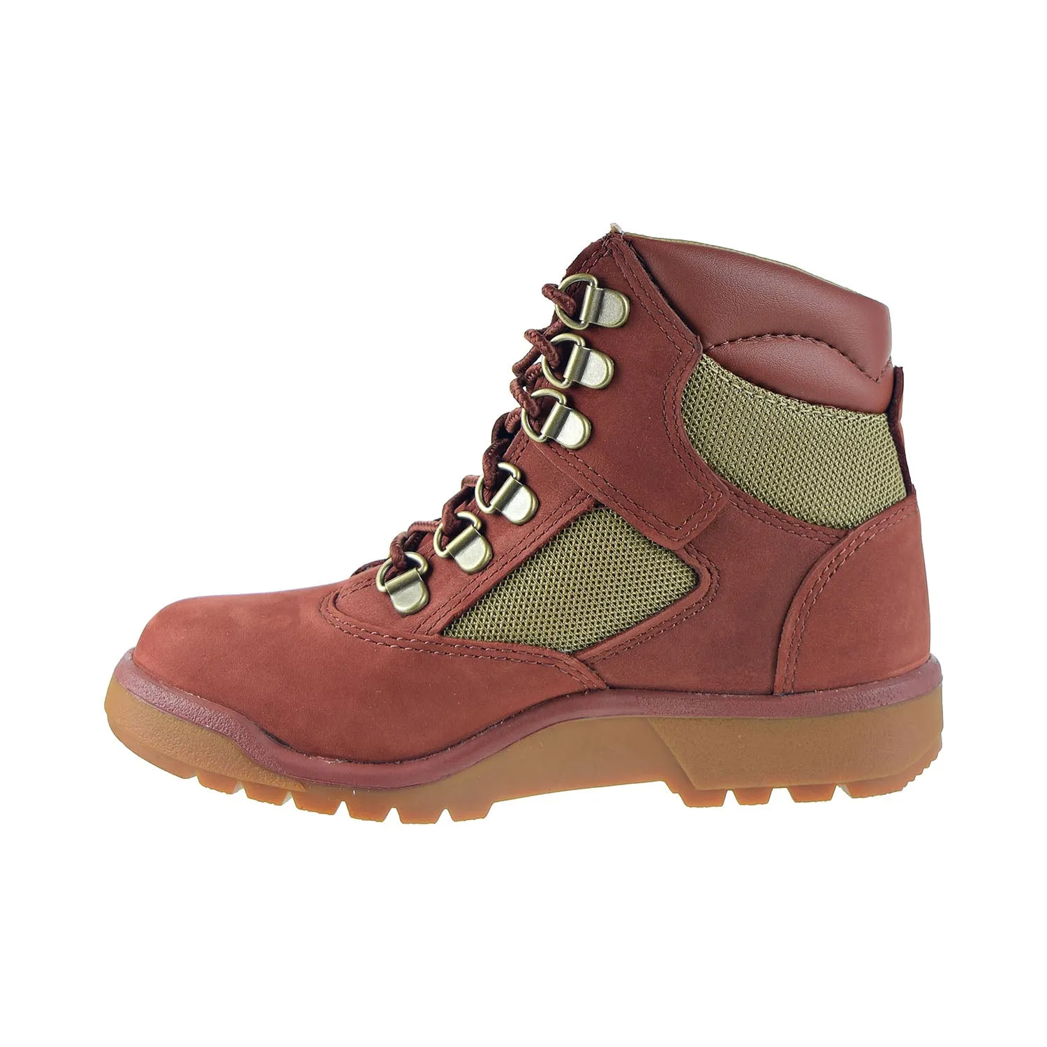 Timberland Little Kids' 6-Inch Field Boots Rust Nubuck
