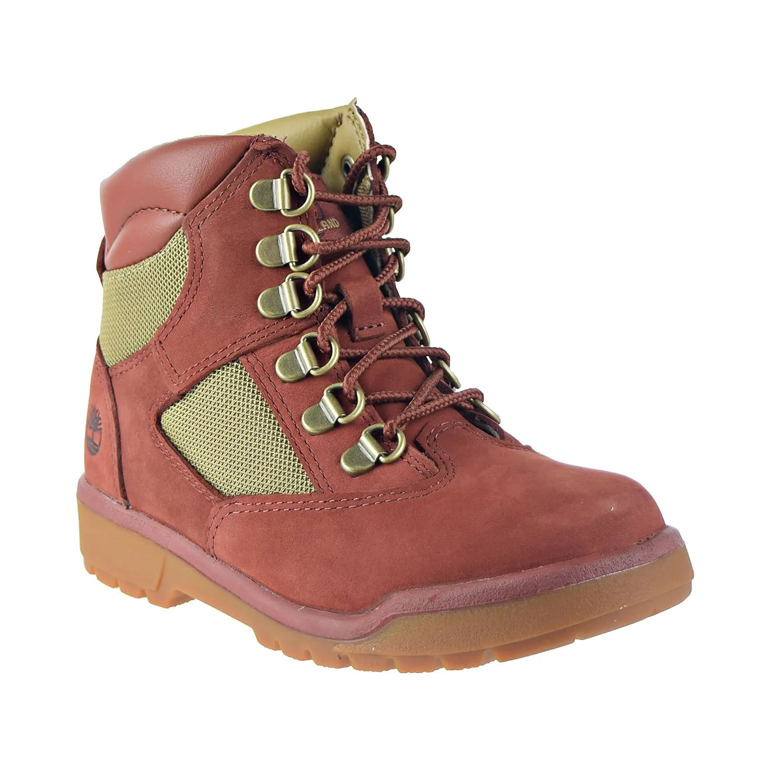 Timberland Little Kids' 6-Inch Field Boots Rust Nubuck