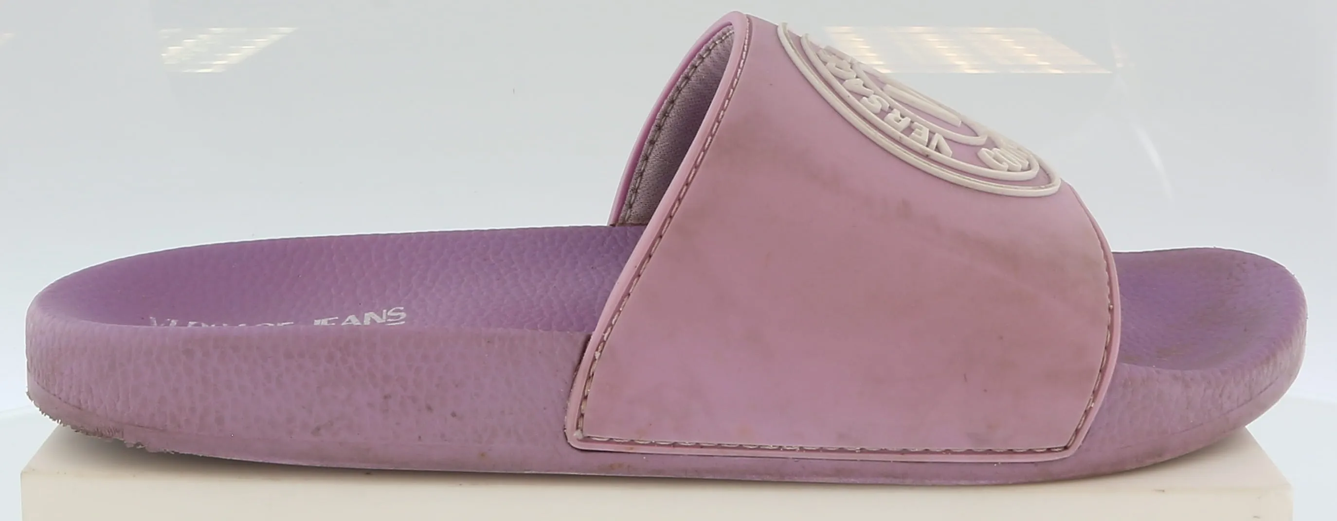 Versace Jeans Couture Lavender Signature Logo Pool Slide -6