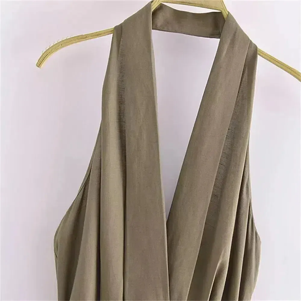 Violette – Waist-tie detail – Maxi dress