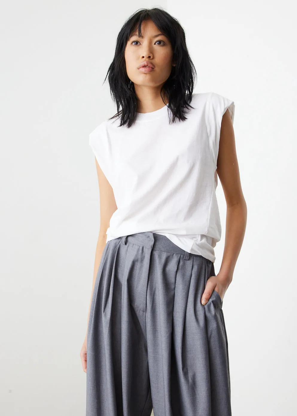 Wide Shoulder Athletic Tank Top