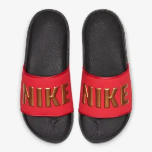 Women's Nike Offcourt Slides (Black/Red/Metallic Gold)(BQ4632-005)