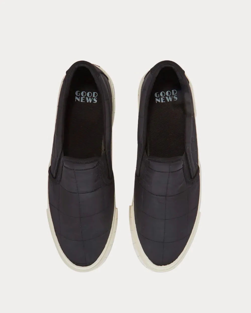 Yess Padded Black Slip On Sneakers