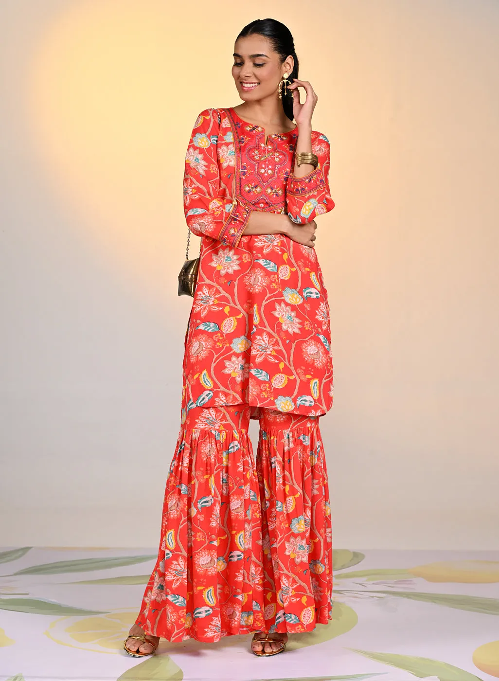 Zoya Punch Printed Co-ord Set for Women