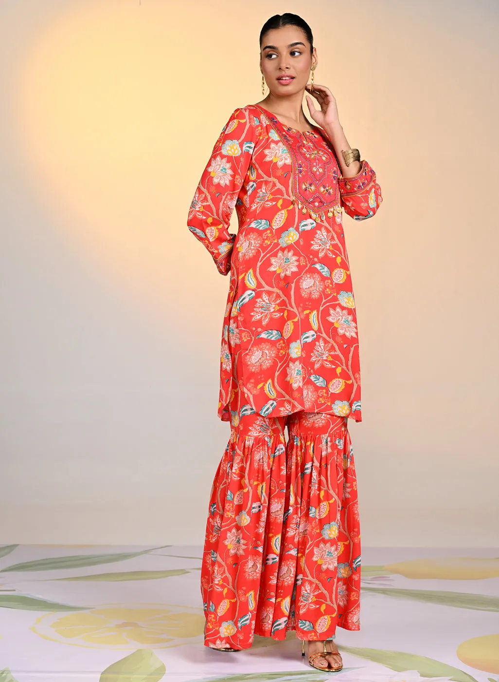 Zoya Punch Printed Co-ord Set for Women